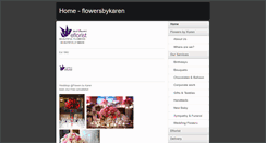 Desktop Screenshot of flowersbykaren.co.uk
