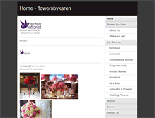 Tablet Screenshot of flowersbykaren.co.uk