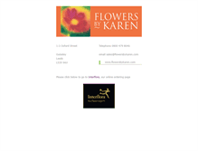 Tablet Screenshot of flowersbykaren.com